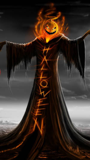 Gresskar Grim Reaper Halloween iPhone-bakgrunn — Halloween iPhone Bakgrunner