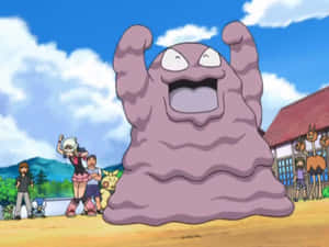 Grimer heier i Pokémon-animeen — Pokemon Bakgrunner