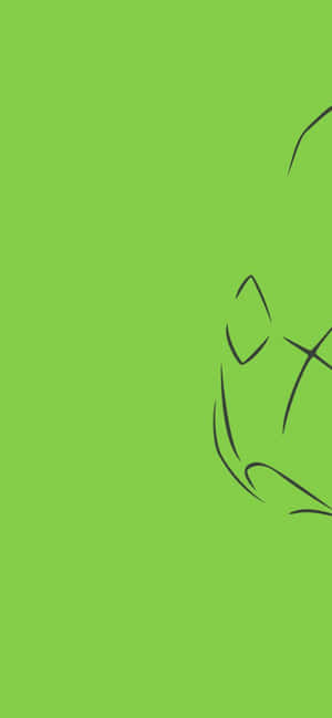 Grønn estetisk minimalistisk Metapod-telefon — Oppo Reno15 F Bakgrunner