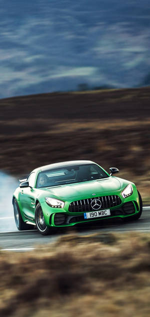 Mercedes AMG iPhone Grønn Racing — iPhone 13 Pro Max Bakgrunner
