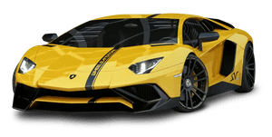 Gul Lamborghini Aventador S V