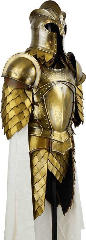 Gullfarget ridderrustning — Game of Thrones sesong 8 Bakgrunner
