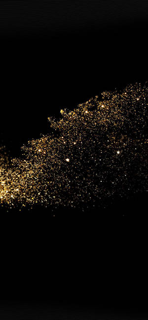 Gullglitter søt mørk jentete — iPhone Air Bakgrunner