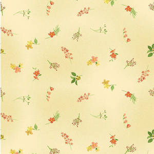 Oransje blomster — Pastellgul estetikk Bakgrunner