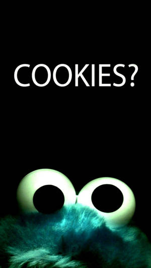 Cookie Monster informasjonskapsler uttalelse låseskjermbakgrunn.