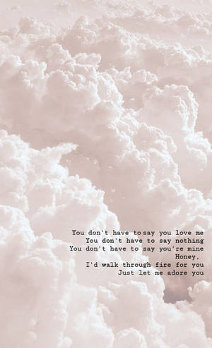 Harry Styles Adore You tekst bakgrunnsbilde — Galaxy Tab S9 FE Bakgrunner