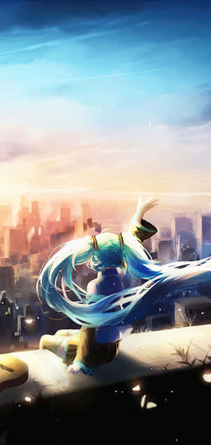 Hatsune Miku Telefon — Vivo X200 FE Bakgrunner