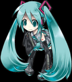 Gjennomsiktig Chibi Miku Png - Hatsune Miku Chibi Gjennomsiktig, Png Nedlasting