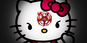 Hello Kitty Halloween Blodmerke bakgrunnsbilde — Hello Kitty Halloween Bakgrunner