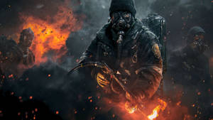 The Division 2 flammekastere bakgrunnsbilde. — 2560x1440 Bakgrunner