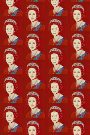Hennes Majestet, Dronning Elizabeth II i kongelig antrekk — Vivo Pad SE Bakgrunner