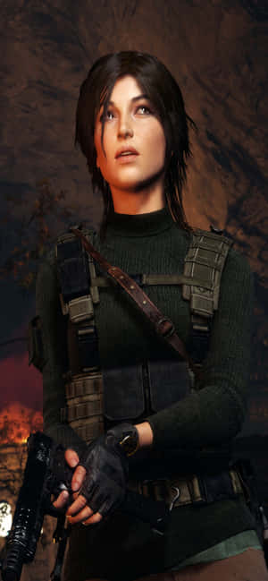 Iphone Xs Max Rise Of The Tomb Raider Bakgrunn — iPhone 16e Bakgrunner