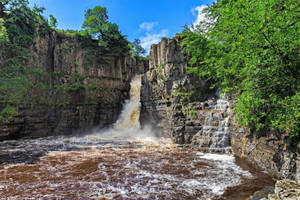 High Force-fossen i Storbritannia — Foss Bakgrunner