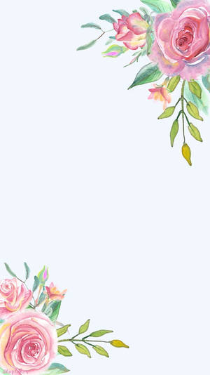 Hjørnebord Blomster Iphone