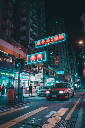 Hong Kong-gate med neonskilt — Xiaomi Pad 7 Ultra Bakgrunner