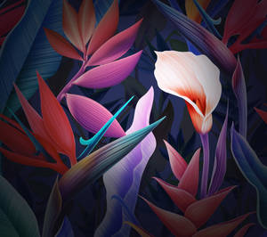 Huawei Mate 10 Pro floral bakgrunnsbilde — Huawei Bakgrunner