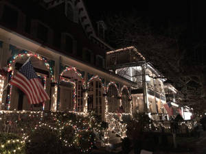 Hus i New Jersey — Koselig julestemning Bakgrunner