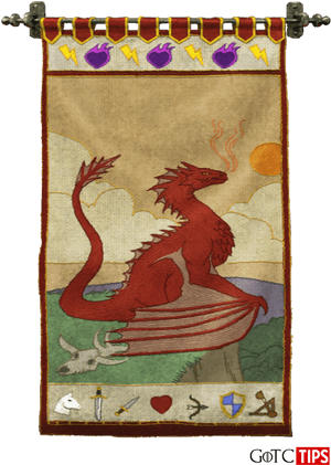 Hus Targaryen Banner Game of Thrones — Game of Thrones sesong 8 Bakgrunner