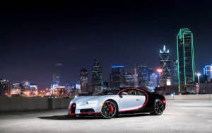 Hvit Bugatti Chiron 4k