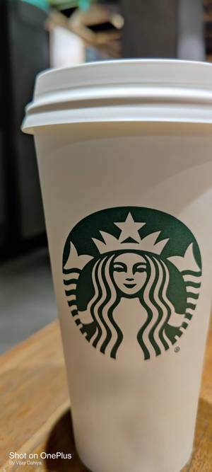 Hvit Starbucks Kopp iPhone — iPhone 12 Pro Max Bakgrunner