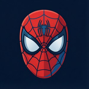 Et minimalistisk vektorikon av Spidermans maske med edderkoppemblemet. — Edderkoppmannen Bakgrunner