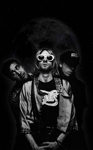 Ikonisk Nirvana-band i et humoristisk øyeblikk — Galaxy Tab S11 Bakgrunner