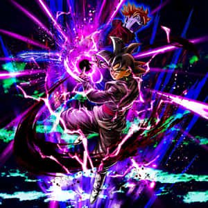 Intens Goku Black i kampstilling — Goku Black Bakgrunner