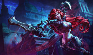 LOL Katarina 4K-spillbakgrunn — 4K Gaming Bakgrunner