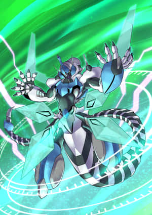 Intenst, fascinerende oppgjør mellom Yu-Gi-Oh-drager — iPhone Duo Bakgrunner
