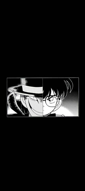 Conan Svart Anime bakgrunnsbilde — Pixel 9 Bakgrunner