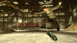 iPad Pro Tony Hawk i forlatt skaterink — iPad Mini Bakgrunner