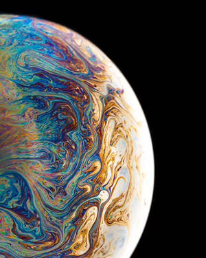 Iphone 12 Pro Max Psychedelisk Planet bakgrunnsbilde — iPhone 12 Pro Max Bakgrunner