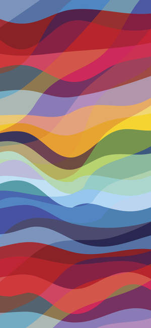 Iphone 12 Pro Max Gradient Bølger bakgrunn — iPhone 14 Plus Bakgrunner