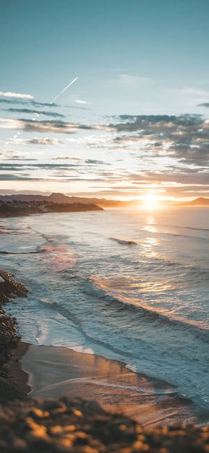 iPhone 12 Pro Strandsolnedgang — iPhone 11 Bakgrunner
