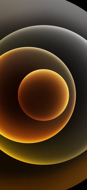 Iphone 13 gul abstrakte sirkler bakgrunn — iPhone 7 Plus Bakgrunner