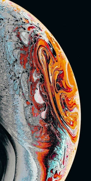 Iphone 13 IOS oransje planet bakgrunn — iPhone 7 Plus Bakgrunner