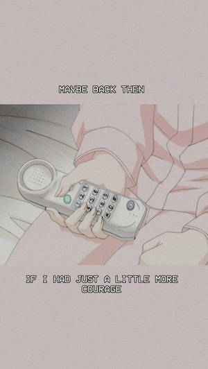 iPhone rosa estetisk anime-telefon bakgrunnsbilde — iPhone rosa estetisk Bakgrunner