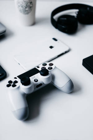 iPhone-skrivebord med PlayStation-kontroller — Xiaomi Pad Bakgrunner