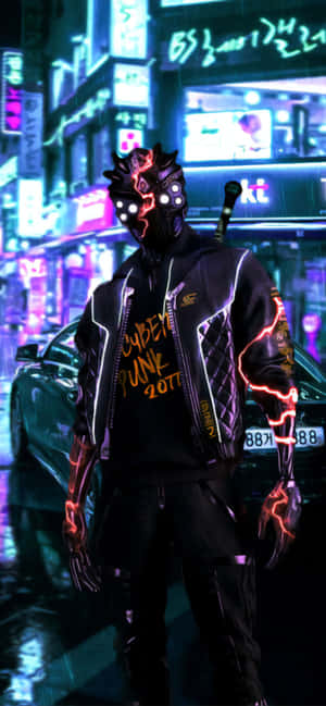 Iphone X Cyberpunk 2077 bakgrunn — IQOO Z11 Lite 44W Bakgrunner