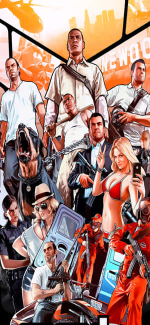Iphone X Grand Theft Auto V Bakgrunn — Oppo F31 Bakgrunner