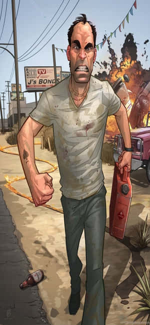 Iphone X Grand Theft Auto V Bakgrunn — Tecno Spark Go 5G Bakgrunner
