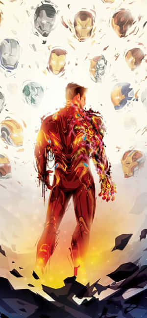 Iphone X Iron Man bakgrunn — Xiaomi 18 Pro Bakgrunner