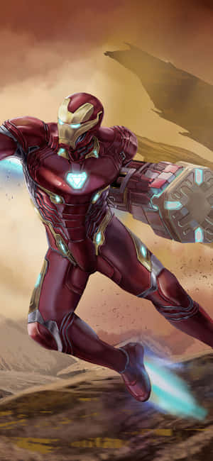 Iphone X Iron Man bakgrunn — Vivo T5 Pro Bakgrunner