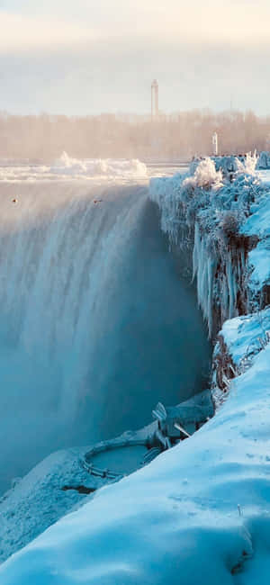 iPhone X Niagara Falls Bakgrunn — Realme Narzo 100 Lite Bakgrunner