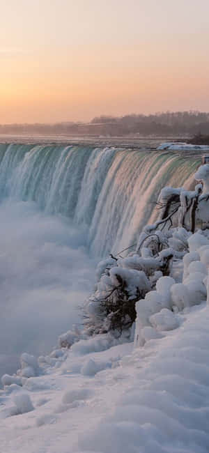 Iphone X Niagara Falls Bakgrunn — Realme Narzo 100x Bakgrunner