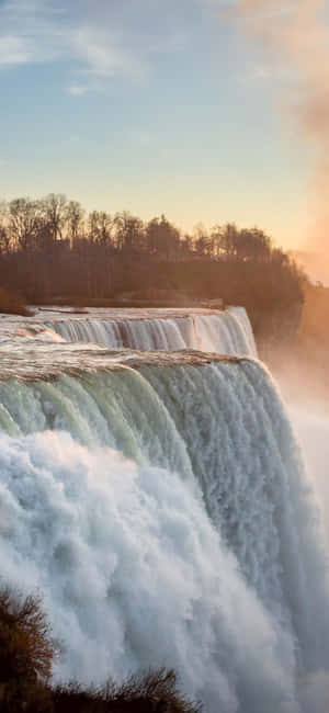 Iphone X Niagara Falls Bakgrunn — iPhone 15 Pro Bakgrunner