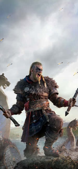 Iphone Xs Assassin's Creed Valhalla Bakgrunn — Zenfone 10 Bakgrunner