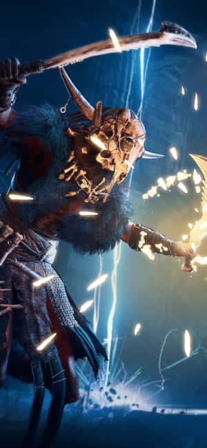 Iphone Xs Assassin's Creed Valhalla bakgrunn — Vivo Y500s Bakgrunner