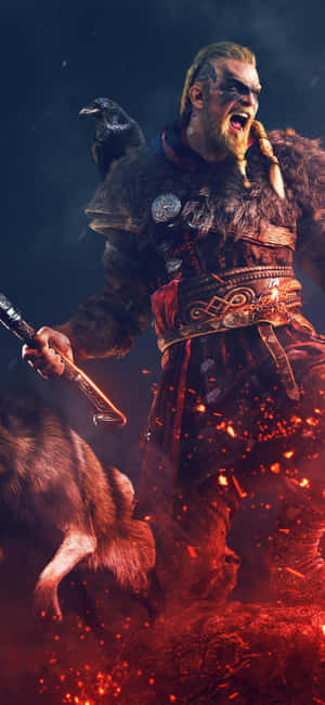 Iphone Xs Assassin's Creed Valhalla Bakgrunn — Moto G77 Bakgrunner