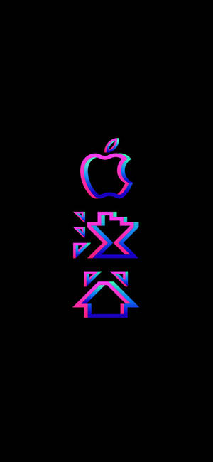 Iphone Xs Logo Bakgrunn — iPhone 16 Pro Bakgrunner